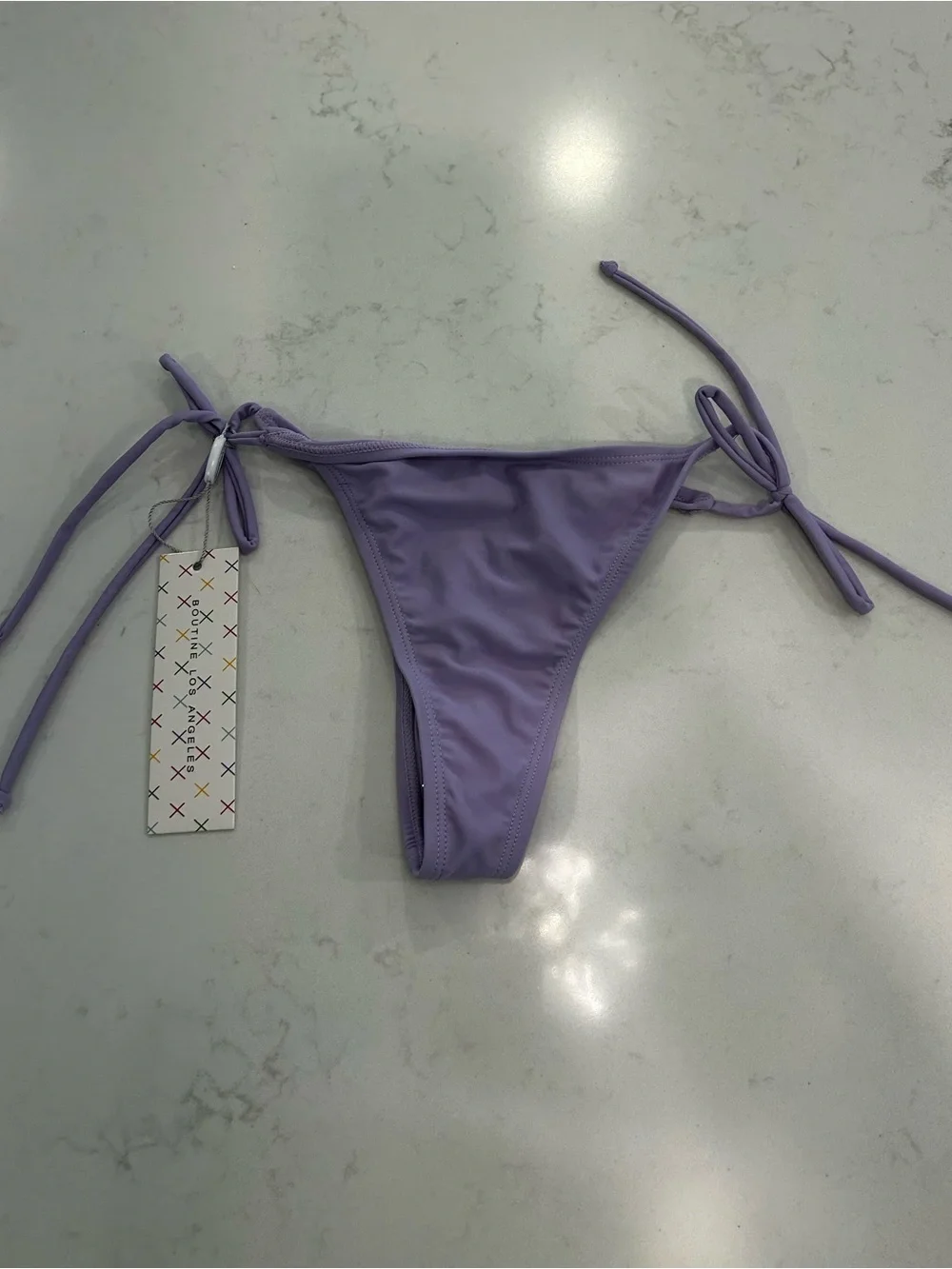 Boutine LA Tie-Side Lilac Beachy Bikini Bottom - NWT